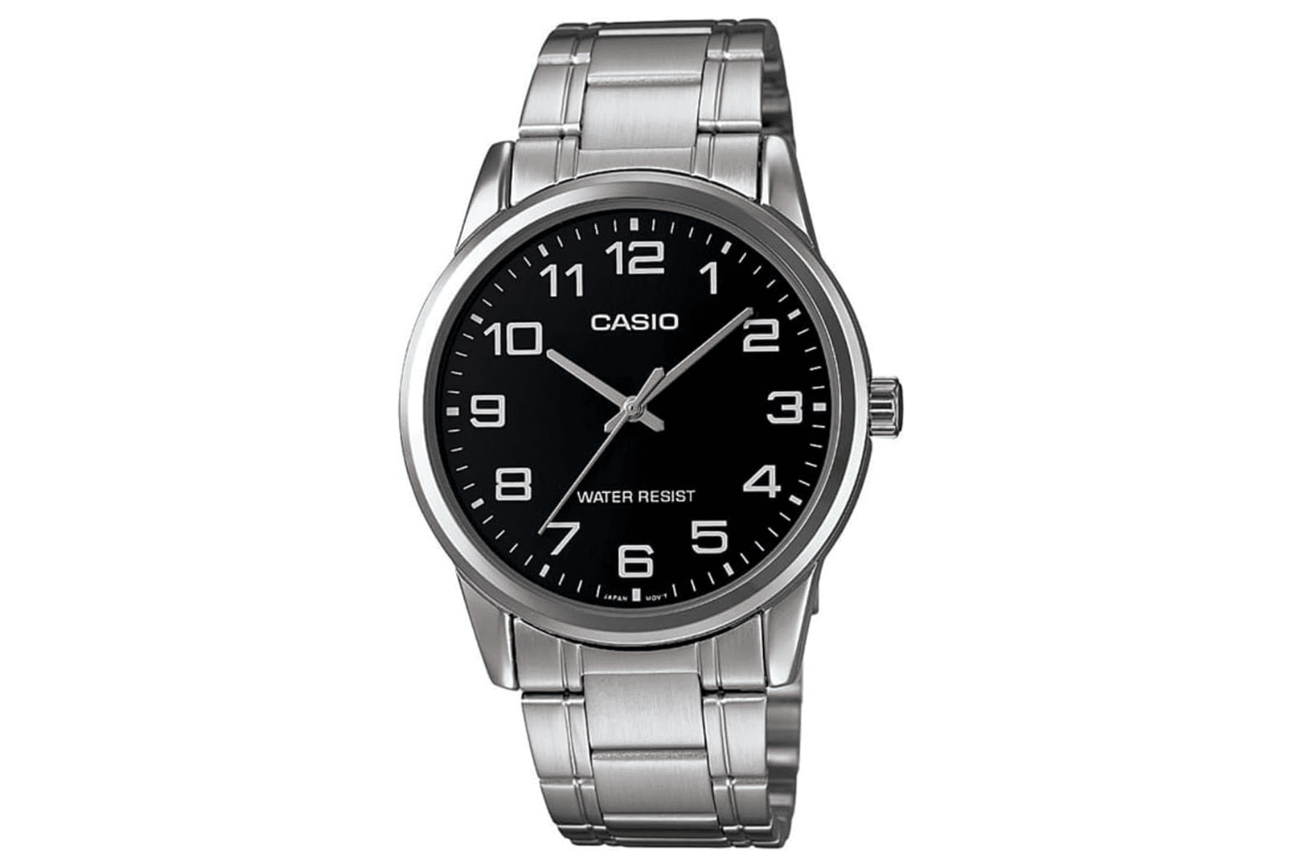 Casio Men’s Watch – MTP-V001D-1 | Analog Stainless Steel – Black Dial