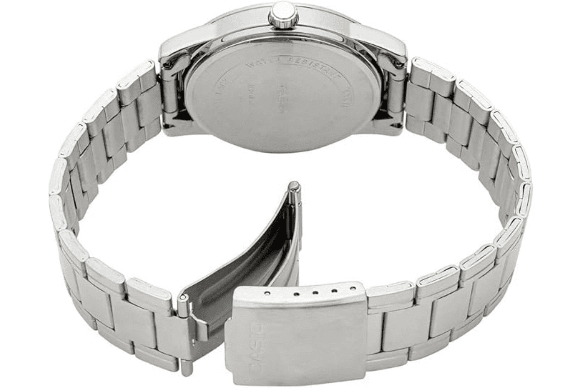 Casio Men’s Watch – MTP-V001D-1 | Analog Stainless Steel – Black Dial (hover)